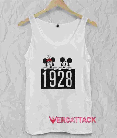 Mickey and Minnie Mouse 1928 Tank Top Men And Women