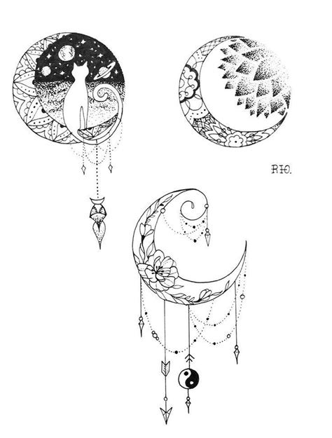 Ink and Paper Moon Designs - - #Uncategorized | Moon tattoo designs ...