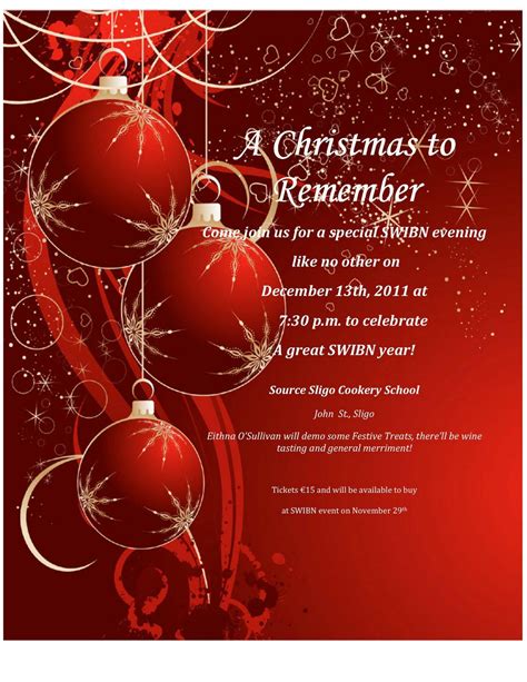 Christmas Dinner Invitations Wording Ideas