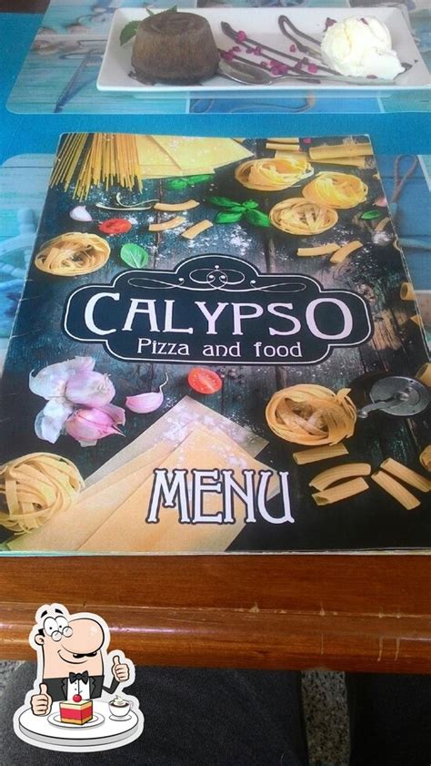 Menu at Calypso, Pizza and food restaurant, Obzor