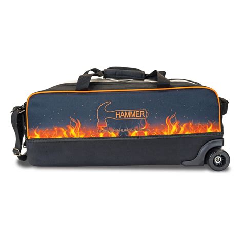 Hammer Dye Sublimated Flames 3 Ball Tote Bowling Bag