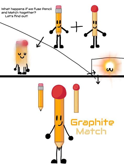 BFB Fusions - Pencil + Match | BFDI💖 Amino