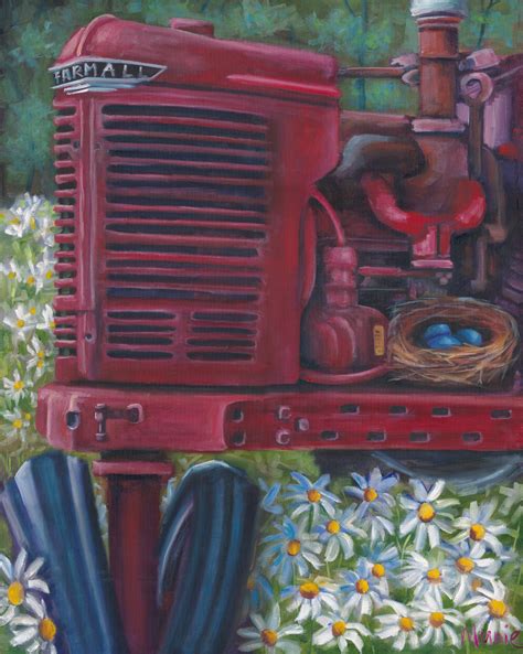 tractor art, tractor painting