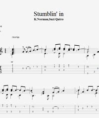 Stumblin' in for guitar. Guitar sheet music and tabs.