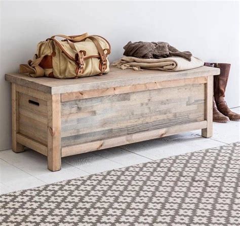 Wooden Bench Box By The Forest & Co | Rustic storage bench, Wooden ...