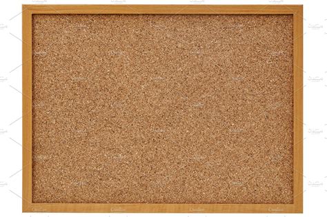 blank corkboard, bulletin board with a wooden frame | Background Stock ...