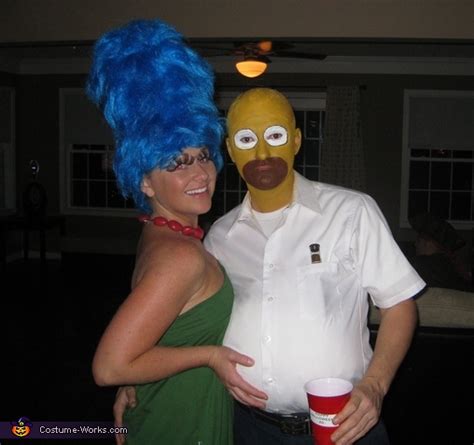 The Simpsons Homemade Halloween Costume for Couples