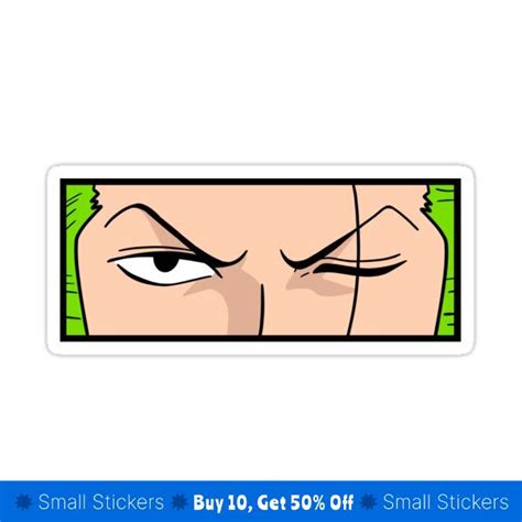 "Roronoa Zoro Eyes" Sticker for Sale by MicahWiles | Zoro eye, Roronoa ...