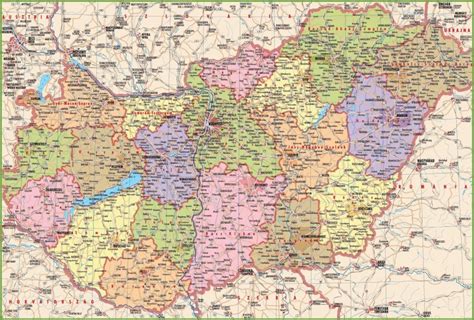 헝가리 지도(Hungary Map) 여행지도, 도로망지도, 철도노선도, 정치행정구역지도 : 네이버 블로그