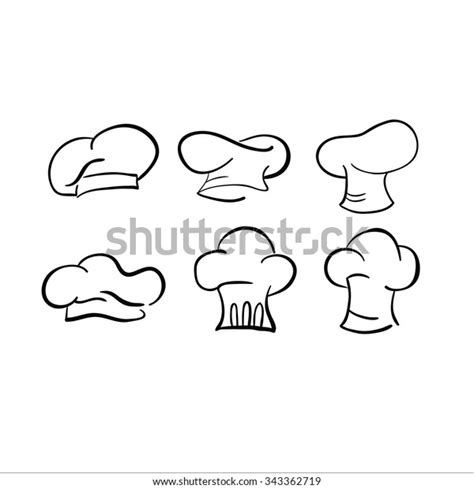 Chef Hat Sketch Vector Drawing Cap Stock Vector (Royalty Free ...