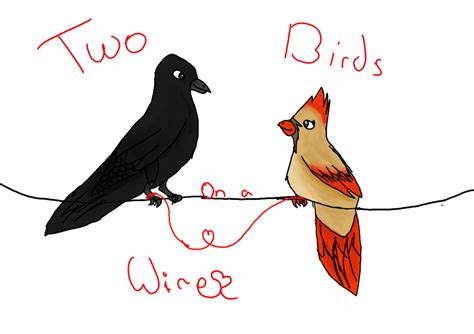 Two Birds on a Wire by faunatiel on DeviantArt