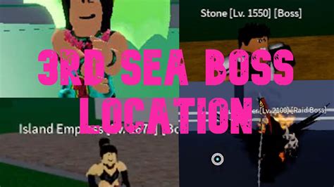 3rd Sea Boss Locations & Rewards! Blox Fruit Roblox - YouTube