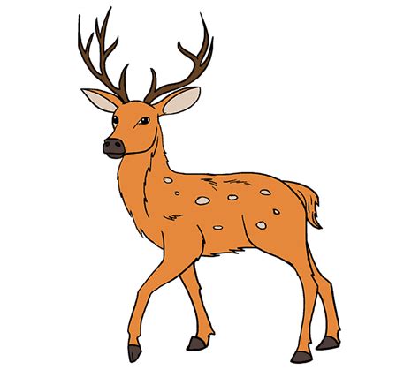 Easy Drawing Deer Head | Free download on ClipArtMag