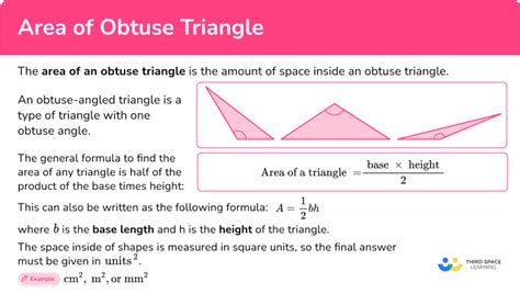 Area of Obtuse Triangle - Math Steps, Examples & Questions