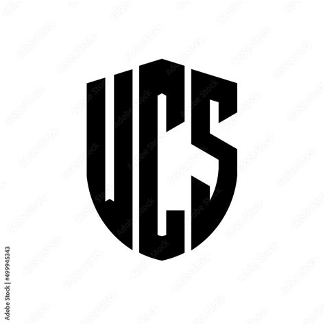 WCS letter logo design. WCS modern letter logo with black background ...