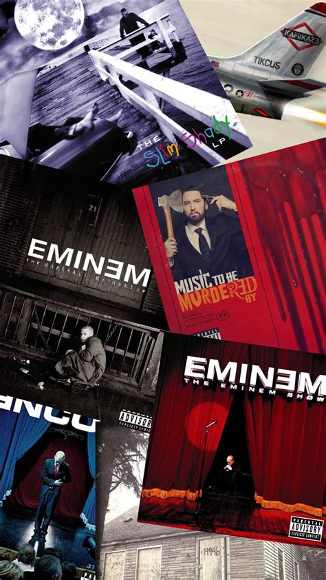 Made a wallpaper out of eminem albums : r/Eminem