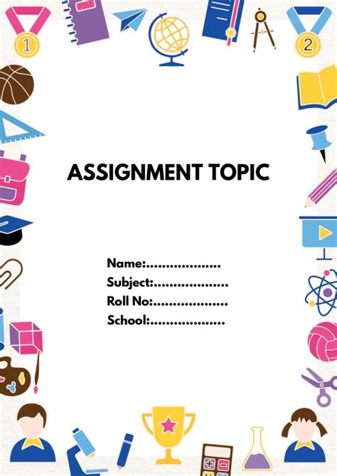 assignment front page ideas aesthetic