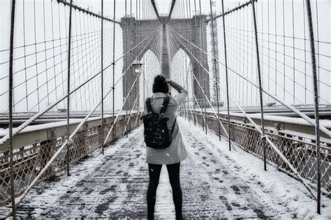 The Brooklyn Bridge in Winter | Brooklyn Bridge Snow Photos