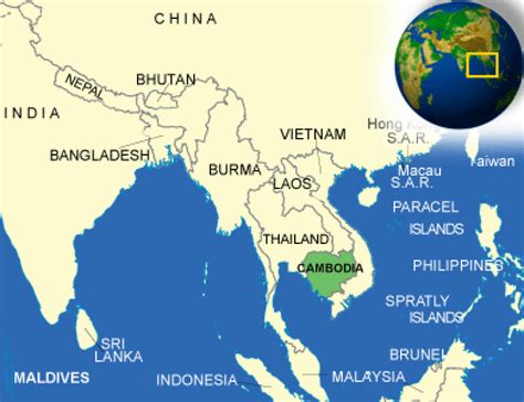 Where Is Cambodia Located In The World Map - ToursMaps.com