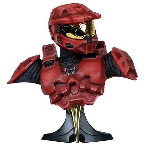 Halo Red Spartan MK VI Armor Half-Scale Bust Sculpture