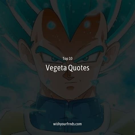 Top #10 Vegeta Quotes - Wish Your Friends