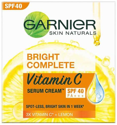 GARNIER Bright Complete VITAMIN C SPF40/PA+++ Serum Cream - Price in ...