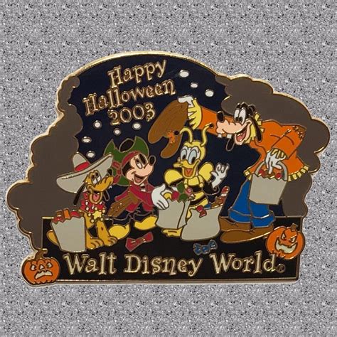 Mickey Pluto Donald Goofy Pin Trick-or-Treat Halloween 2003 WDW DISNEY ...