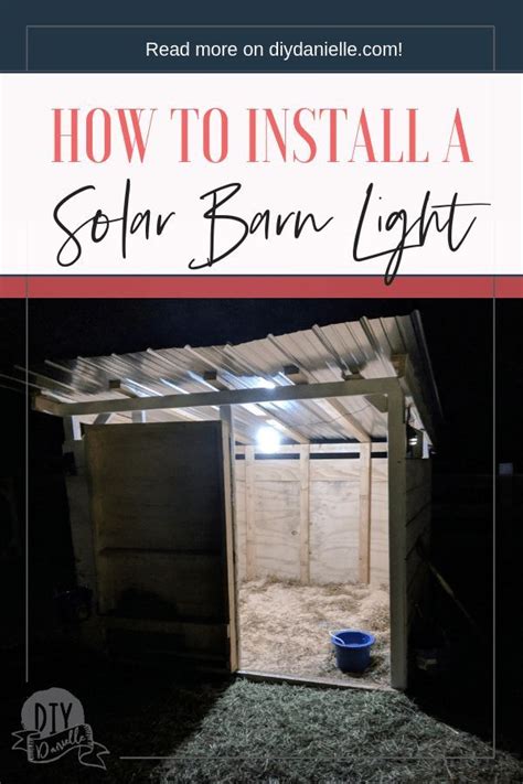 Solar Barn Light Installation Guide