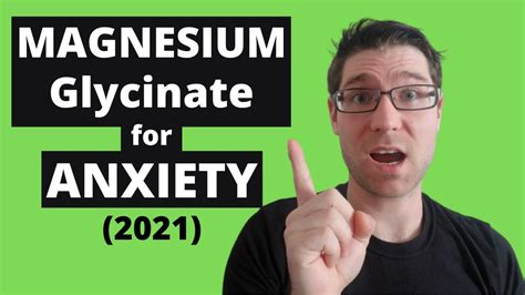 MAGNESIUM Glycinate for Anxiety: Benefits/Side Effects (2021) - YouTube