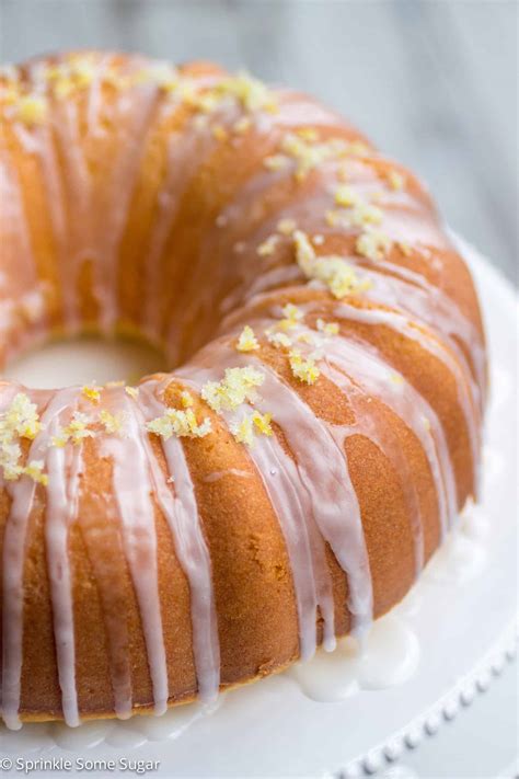 Glazed Lemon Bundt Cake Recipe - Sprinkle Some Sugar