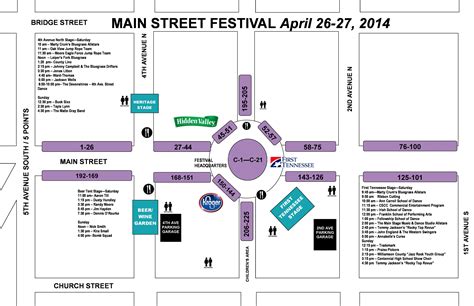 Map of Main Street Festival and Special Events - Williamson Source