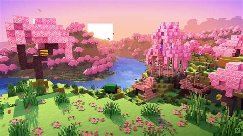 Minecraft Cherry Grove Live Wallpaper - DesktopHut