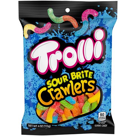 Trolli Sour Brite Crawlers Gummy Worms, 4 Oz - Walmart.com