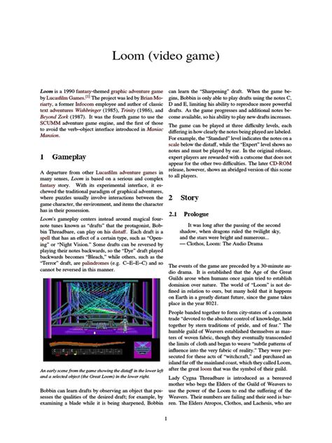 Loom (Video Game) | PDF | Leisure | Computing And Information Technology