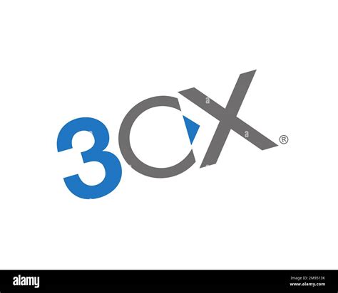 3CX, rotated logo, white background Stock Photo - Alamy