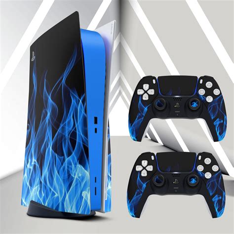 Blue Fire PS4 Skin PS5 Console and Controllers Abstract Skin - Etsy