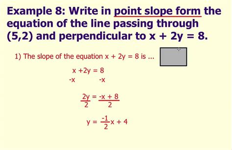 Writing an Equation of Perpendicular Lines - YouTube