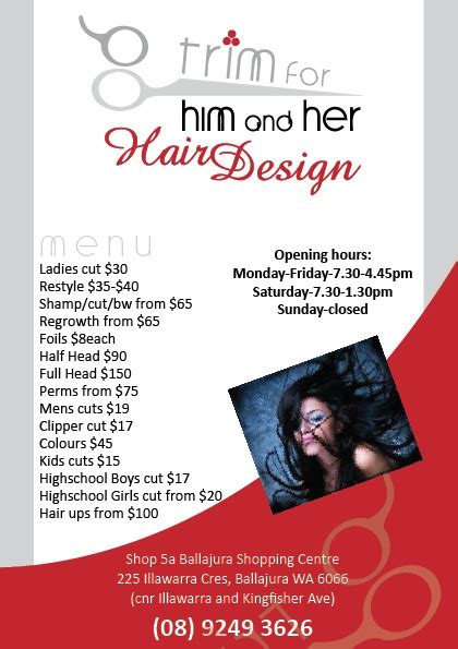 Hair salon A5 Flyer | Salon advertising, Hair salon, Salon marketing