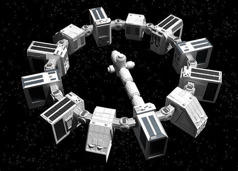 3D model Spaceship endurance interstellar space ship VR / AR / low-poly ...