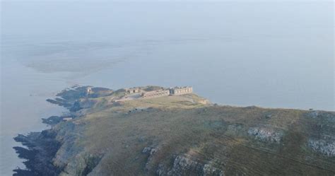 The Arrow on Brean Down: A Piece of World War II History - Drone Adventure