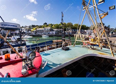 Padstow Harbour with Fishing Boat in Foreground Taken at Padstow ...