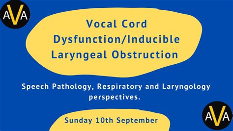 Vocal Cord Dysfunction / Inducible Laryngeal Obstruction ...