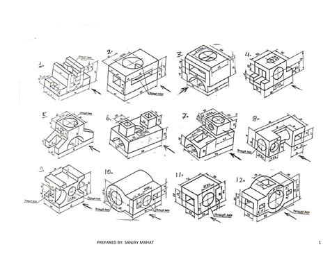 Orthographic Drawing Examples