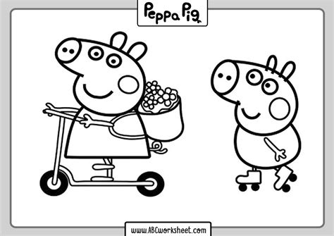 Peppa Pig Printable Coloring Pages