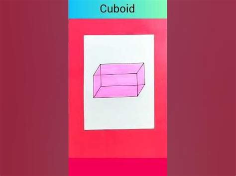 Cuboid Drawing/cuboid shapes 😎 #shorts #drawing #art #education #maths ...