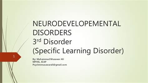 Specific learning disorder