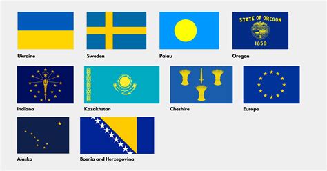 Blue and Yellow Flag: Country Flags With These Color Combinations ...