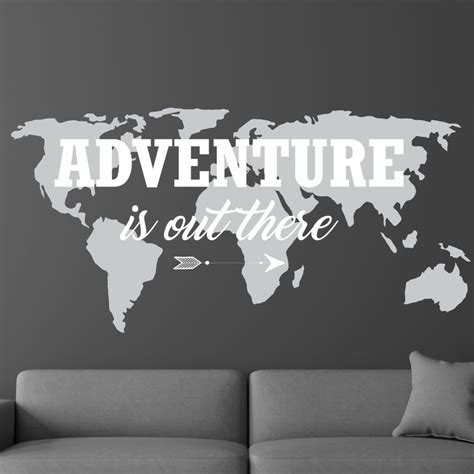 Adventure is Out There Quote & Map - Kidz 'n Clan