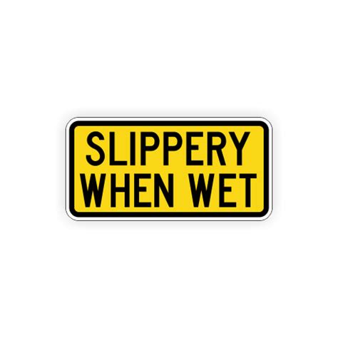 Slippery When Wet Text Sign | Devco Consulting