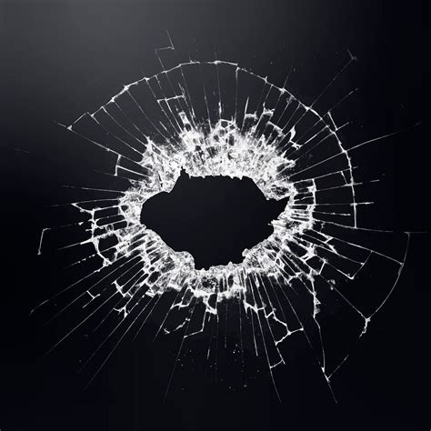 Bullet hole in glass vector | Free Vector - rawpixel